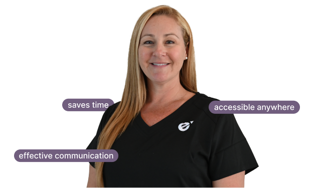 Portrait of happy Female Provider