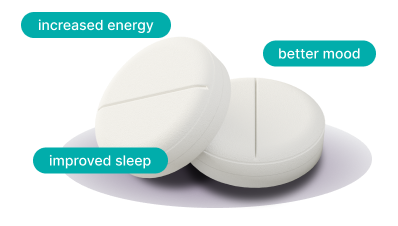 2 large generic pills