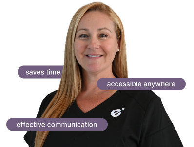 Portrait of happy Female Provider